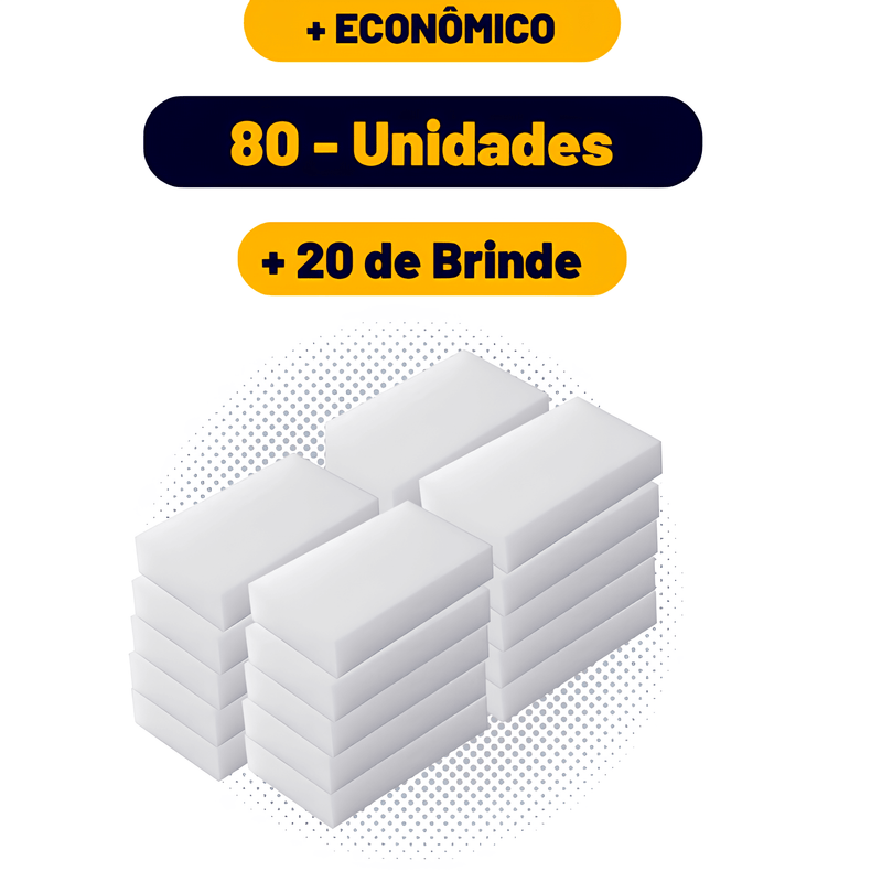 Esponja Mágic Clean™ - Brinde de unidades por tempo LIMITADO - Descontãoo.com