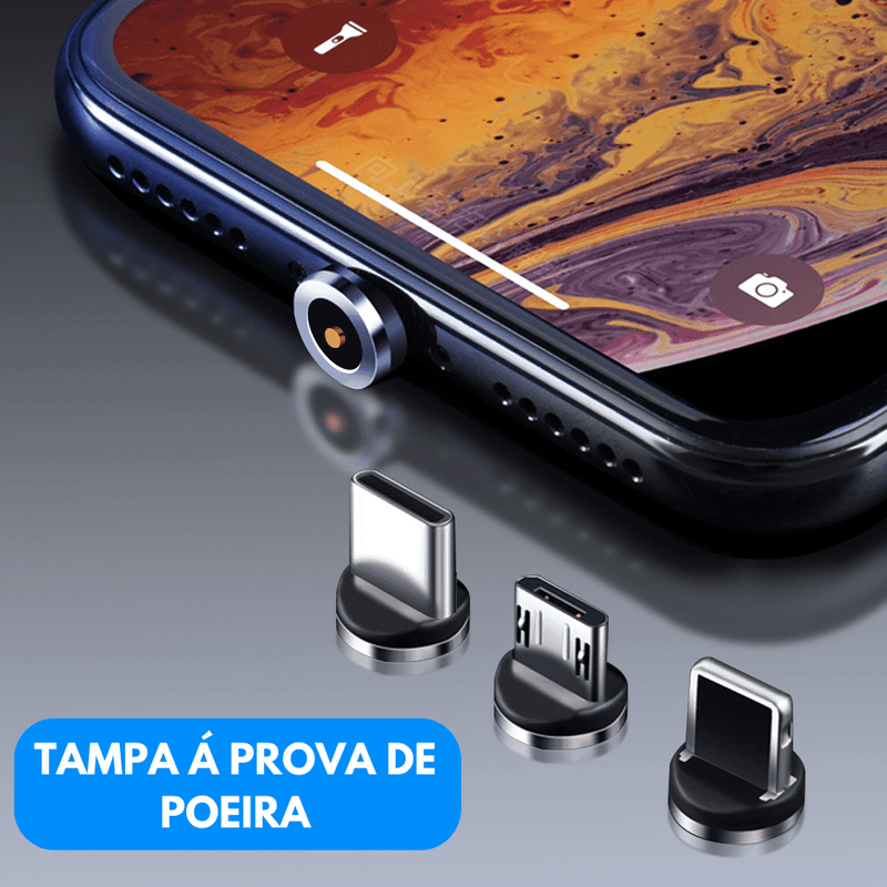 Charger magnetic™ Cabo 3 em 1 - Descontãoo.com