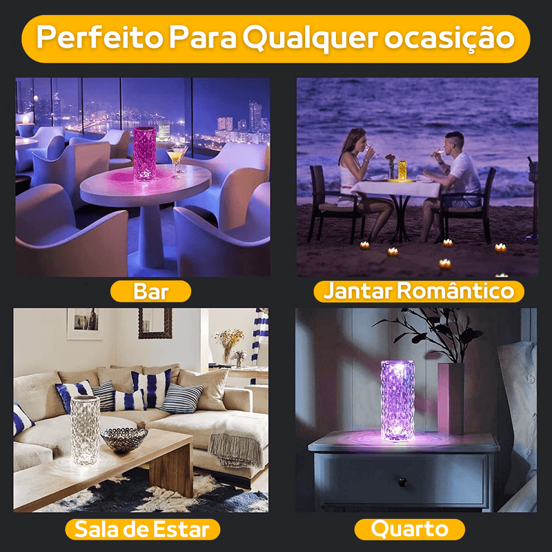 Luminária Crystal Light® - Descontãoo.com